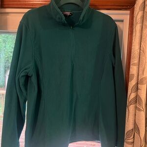 Lands end Teal Quarter-Zip Sweater